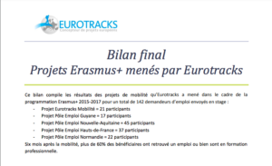 Bilan Erasmus+ 2015-2017